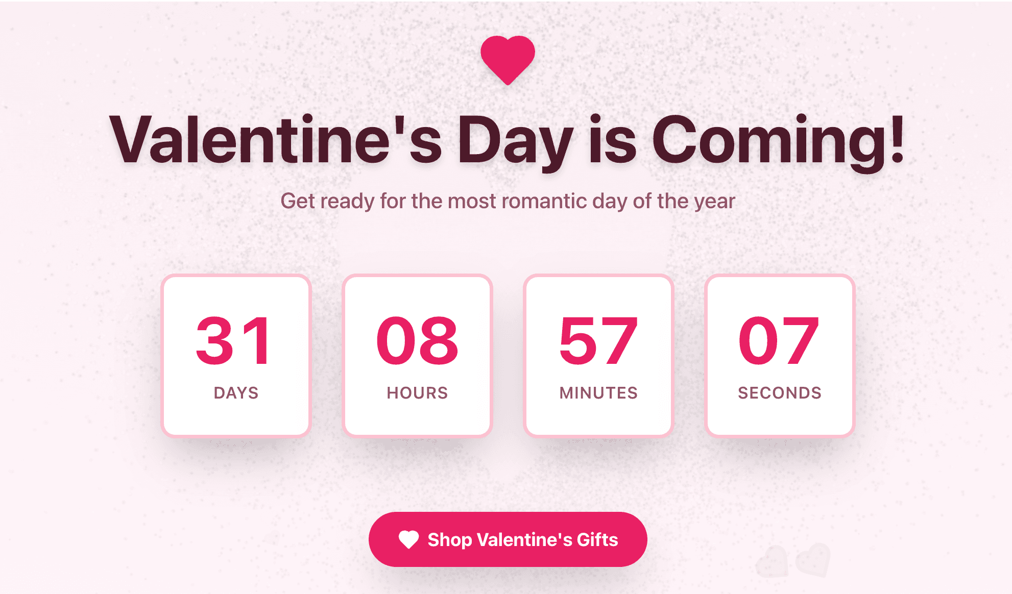 Valentine's Countdown Example