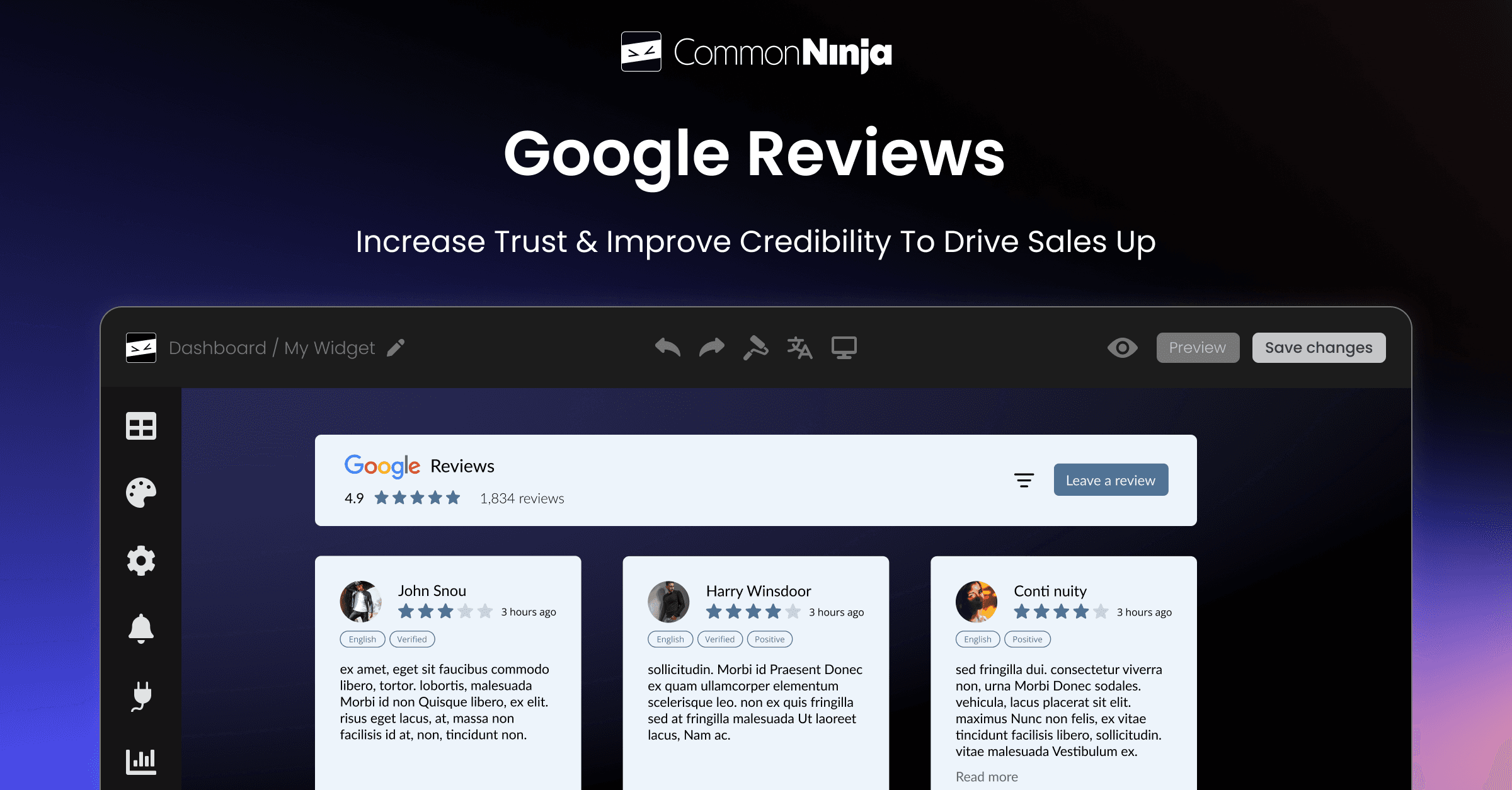 Common Ninja Google Reviews