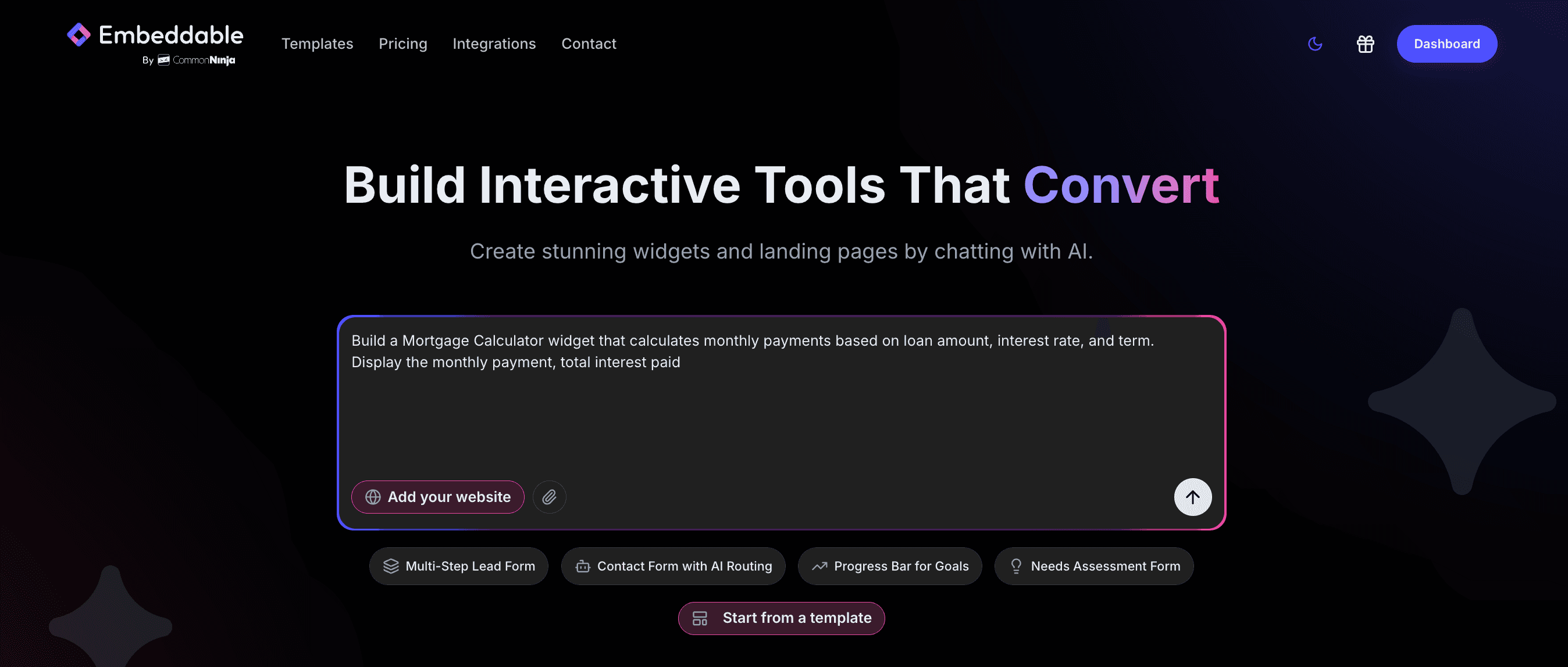 Embeddable AI Prompt