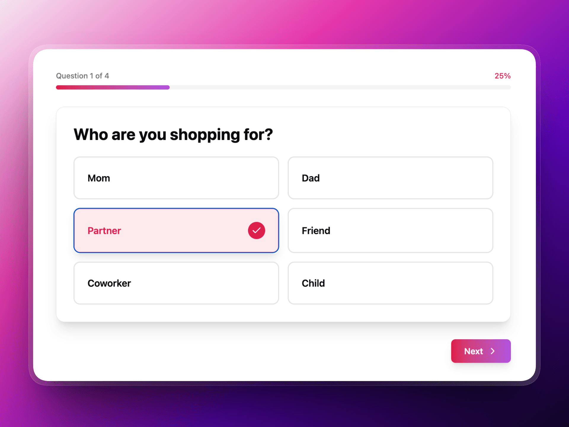 Gift Finder Quiz