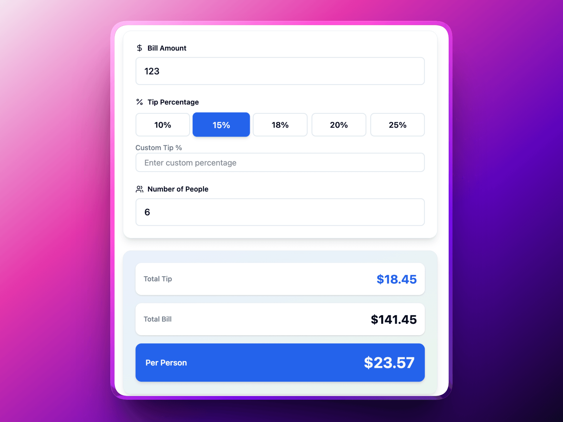 Tip Calculator