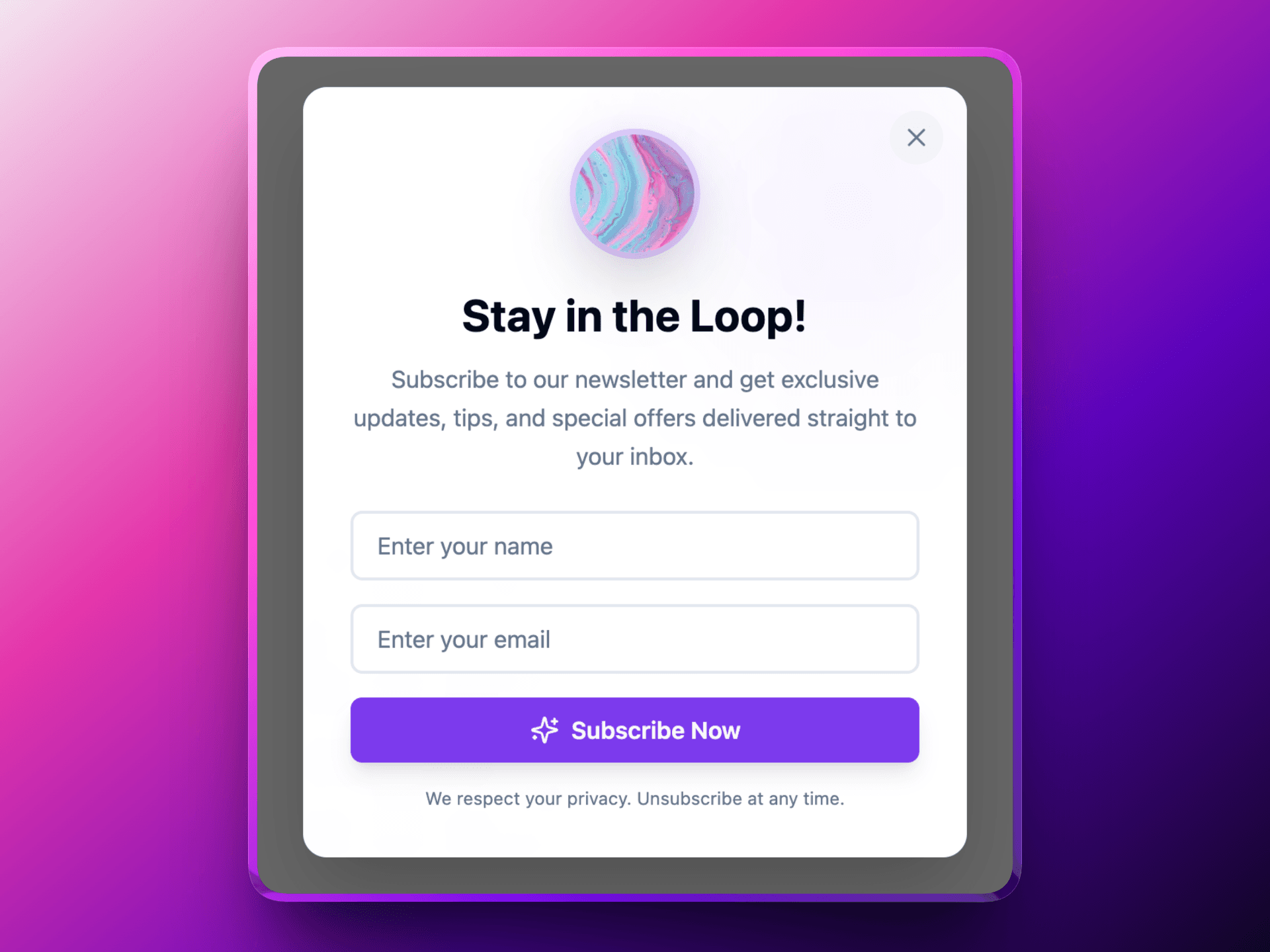 Email Capture Popup