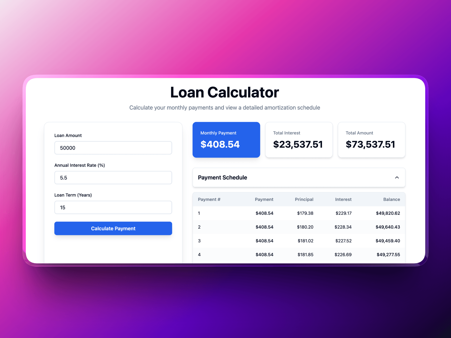 Loan Calculator