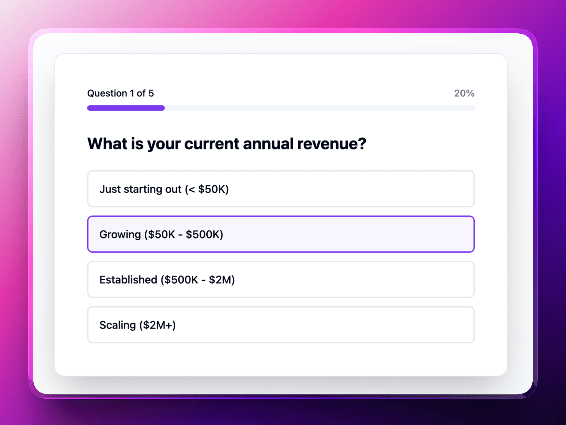 Email-Gated Results Quiz