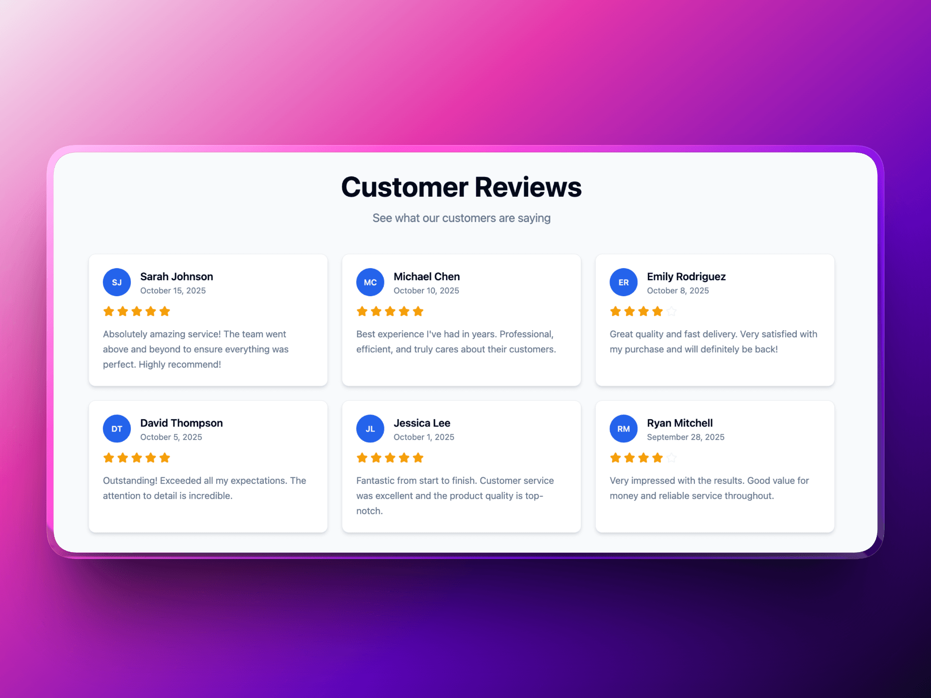 Review Grid
