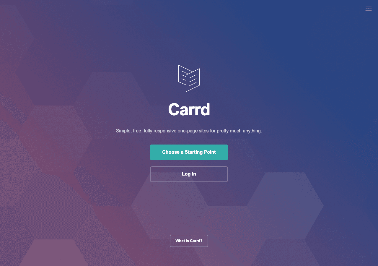 Carrd Screenshot