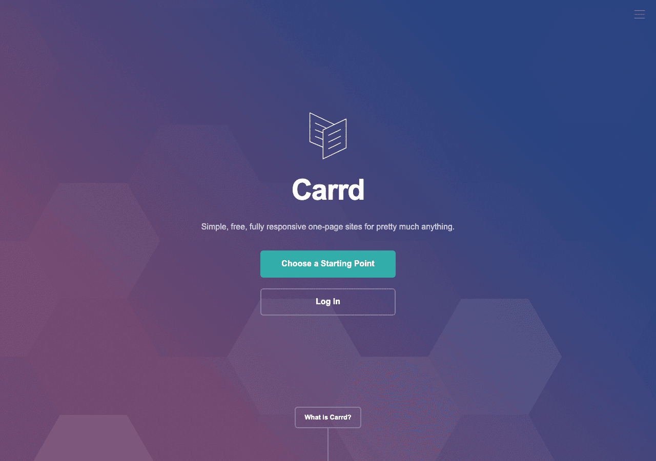 Carrd Screenshot
