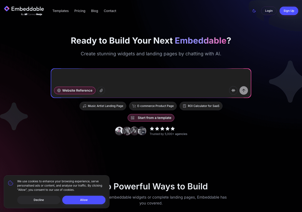 Embeddable Social Proof Notification Widgets Screenshot